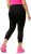 Ulla Popken Quick Dry Sport Crop Leggings Black - Blugi & Pantaloni pentru Femei Mărimi Mari – Plus Size - 