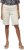Ulla Popken Frayed Hemline Elastic Waistband Bermuda Shorts White - Blugi & Pantaloni pentru Femei Mărimi Mari – Plus Size - 