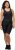 Ulla Popken Padded Cycling Zip Front Bodysuit Black - Blugi & Pantaloni pentru Femei Mărimi Mari – Plus Size - 