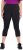 Ulla Popken Cropped High Waisted Leggings Black - Blugi & Pantaloni pentru Femei Mărimi Mari – Plus Size - 