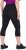Ulla Popken Cropped High Waisted Leggings Black - Blugi & Pantaloni pentru Femei Mărimi Mari – Plus Size - 