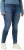 Ulla Popken Textured Stripe Sarah Slim Fit Jeans Blue - Blugi & Pantaloni pentru Femei Mărimi Mari – Plus Size - 
