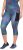 Ulla Popken Quick Dry Cropped Geometric Print Leggings Grey - Blugi & Pantaloni pentru Femei Mărimi Mari – Plus Size - 