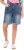 Ulla Popken Palm Print Denim Bermuda Shorts Blue Denim - Blugi & Pantaloni pentru Femei Mărimi Mari – Plus Size - 