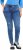 Ulla Popken Lightly Distressed Slim Leg Jeans Blue - Blugi & Pantaloni pentru Femei Mărimi Mari – Plus Size - 
