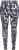Ulla Popken Quick Drying Abstract Print Leggings Black - Blugi & Pantaloni pentru Femei Mărimi Mari – Plus Size - 