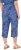 Ulla Popken Italy Print Elastic Waist Culottes Blue - Blugi & Pantaloni pentru Femei Mărimi Mari – Plus Size - 