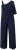 Ulla Popken Asymmetric Lace Panel Jumpsuit Navy - Blugi & Pantaloni pentru Femei Mărimi Mari – Plus Size - 