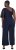 Ulla Popken Asymmetric Lace Panel Jumpsuit Navy - Blugi & Pantaloni pentru Femei Mărimi Mari – Plus Size - 
