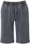 Ulla Popken Indigo Dyed Elastic Waist Jersey Shorts Black - Blugi & Pantaloni pentru Femei Mărimi Mari – Plus Size - 
