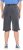 Ulla Popken Indigo Dyed Elastic Waist Jersey Shorts Black - Blugi & Pantaloni pentru Femei Mărimi Mari – Plus Size - 