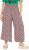 Ulla Popken Rose Wide Leg Elastic Waist Leopard Pattern Culottes Off-White - Blugi & Pantaloni pentru Femei Mărimi Mari – Plus Size - 