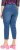 Ulla Popken Cropped Denim Look Stretch Fit Leggings Light Blue Denim - Blugi & Pantaloni pentru Femei Mărimi Mari – Plus Size - 