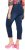 Ulla Popken Cropped Denim Look Stretch Fit Leggings Denim Blue - Blugi & Pantaloni pentru Femei Mărimi Mari – Plus Size - 