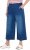Ulla Popken Denim Culottes Blue - Blugi & Pantaloni pentru Femei Mărimi Mari – Plus Size - 