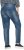 Ulla Popken Decorative Seam Stretch Fit Boyfriend Jeans Blue - Blugi & Pantaloni pentru Femei Mărimi Mari – Plus Size - 