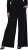Ulla Popken Wide Leg Elastic Waist Glitter Pants Black - Blugi & Pantaloni pentru Femei Mărimi Mari – Plus Size - 