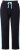 Ulla Popken Side Stripe Elastic Waist Joggers Black - Blugi & Pantaloni pentru Femei Mărimi Mari – Plus Size - 