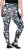 Ulla Popken Quick Drying Botanical Print Sport Leggings Black - Blugi & Pantaloni pentru Femei Mărimi Mari – Plus Size - 