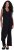 Ulla Popken Draped Sleeveless Glitter Jumpsuit Navy - Blugi & Pantaloni pentru Femei Mărimi Mari – Plus Size - 