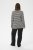 Kaffe Curve Miana Long Sleeve Polo Chalk with Black Stripe - Tricouri polo - 
