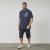 North Latitude 61130 Tricou Polo Pique cu Print pe Piept Bleumarin - Tricouri polo - Tricouri Polo Bărbați Mărimi Mari