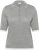 Kaffe Curve Lizzy Contrast Knitted Polo Grey Melange - Tricouri polo - 