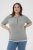 Kaffe Curve Lizzy Contrast Knitted Polo Grey Melange - Tricouri polo - 