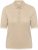 Kaffe Curve Lizzy Contrast Knitted Polo Feather Grey Melange - Tricouri polo - 