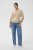 Kaffe Curve Lizzy Contrast Knitted Polo Feather Grey Melange - Tricouri polo - 
