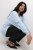 Kaffe Curve Lini Knit Pulover Celestial Blue - Pulovere & hanorace - 