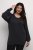Kaffe Curve Lini Knit Pulover Negru Oyster - Pulovere & hanorace - 