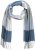 Ulla Popken Woven Check Print Scarf Soft Light Blue - Accesorii - 