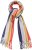 Ulla Popken Ombre Rainbow Stripe Scarf Night Blue - Accesorii - 