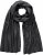 Ulla Popken Virgin Wool Cashmere Mix Scarf Black - Accesorii - 