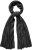 Ulla Popken Virgin Wool Cashmere Mix Scarf Black - Accesorii - 