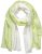 Ulla Popken Ombre Linen Blend Scarf Lime Green - Accesorii - 