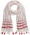 Ulla Popken Dot Print Tassel Accent Scarf Red - Accesorii - 