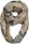 Ulla Popken Plaid Infinity Scarf Brown - Accesorii - 