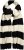 Ulla Popken Ribbed Striped Scarf Snow White - Accesorii - 