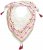 Ulla Popken Tassel Embroidery Scarf Snow White - Accesorii - 