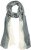 Ulla Popken Two Tone Scarf Grey - Accesorii - 