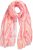 Ulla Popken Tie Dye Striped Scarf Magenta Pink - Accesorii - 