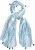 Ulla Popken Greek Stripe Tasseled Scarf Blue - Accesorii - 