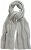 Ulla Popken Garter Stitch Knit Scarf Light Grey Melange - Accesorii - 
