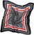 Ulla Popken Silk Scarf Black - Accesorii - 