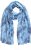 Ulla Popken Circle Print Scarf Blue - Accesorii - 