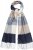 Ulla Popken Checked Fringed Hem Scarf Dark Putty - Accesorii - 