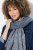 Ulla Popken Fringed Hem Knit Scarf Deep Aqua - Accesorii - Eșarfe pentru femei