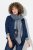 Ulla Popken Fringed Hem Knit Scarf Deep Aqua - Accesorii - Eșarfe pentru femei